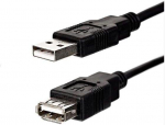 USB kabelis Logo USB-A - USB-A 3 m Juodas