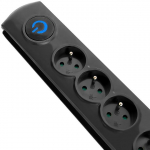 QOLTEC 50105 Vir&scaron;įtampių apsauga 4 maitinimo lizdas 2,5m