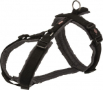 Trixie Premium trackking supenders, M: 53-64 cm / 20 mm, juoda / grafiti