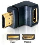 Delock Adapteris HDMI Stecker > HDMI Buchse 90&deg; unten