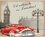 Retro Londonas 40*50 cm