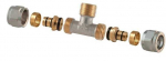 Tdm Brass I&scaron;ardom. užveržiamas tri&scaron;akis, 16 mm x 1/2", i&scaron;or. srieg.