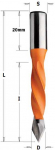 Grąžtas medienai CMT 375.090.12; D=4 mm; LH