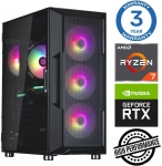 Stacionarus kompiuteris INTOP Ryzen 7 5700X 16GB 250SSD M.2 NVME RTX3050 6GB no-OS (RW36292NS)