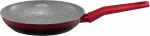 Keptuvė su Qualum Ceramic Stone Edition Ombre Raudona danga 28 cm AMBITION