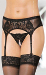 SOFTLINE Garterbelt 3319 - juodas S/M