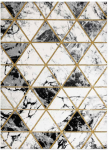 Dywan ESTEMA MARBLETRIANGLES spalva juoda 120x170 Hakano