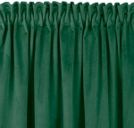 Homede Užuolaidos 200 &times; 175 cm i&scaron; velūro, tamsiai žalia