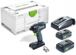 Akumuliatorinis smūginis suktuvas Festool TID 18 HPC 4,0 I-Plus; 18 V; 2x4,0 Ah akum.