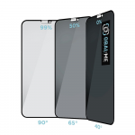 OBAL:ME Privacy 5D ekrano apsauga telefonui Apple iPhone 11 Pro/XS/X Juodas