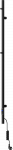 Elektrinis rank&scaron;luosčių džiovintuvas su rank&scaron;luosčių kabykla Mexen Pino, 1405 x 32 mm, 75 W, juodas