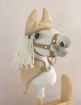 Super Hobby Horse Hobby Horse vilnonis komplektas A4 ir A5: antklodė ir ausinukai, smėlio spalvos
