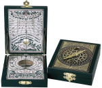 Hemisferium Ica Sl Keplerio saulės laikrodis&ndash;kompasas diptikas, kolekcinė replika, astronavigacijai