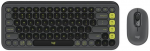 Klaviatūra LOGITECH POP ICON COMBO &ndash; GRAFITE &ndash; JAV INT'L &ndash; BT &ndash; INTNL-973