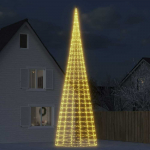LED Kalėdų eglutė 3000 LED &scaron;iltai balta 800 cm