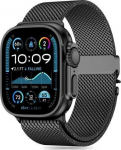 Tech-Protect Milano Apple Watch 6 / 7 / 8 / 9 / 10 / SE / Ultra 1 / 2 (44 / 45 / 46 / 49 mm) juodos spalvos