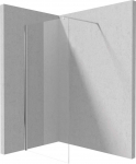 Walk-in du&scaron;o sienelė Deante Kerria Plus, 100 cm, Chrome