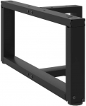 Kavos staliuko kojelės, 2 vnt., juodos, 60x25x(30-31) cm, plienas