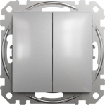 Schneider Electric Sedna dizainas Dvivietis jungtis sidabro Alum. SDD113108