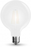 7W LED COG lemputė V-TAC E27, G95, matiniu pavir&scaron;iumi (&Scaron;viesos spalva: 6400K &scaron;altai balta)