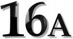 Namo numeris - Skaičius (1 skaitmuo arba raidė) : Numeriai - 1
