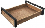 MANGO medinis serviravimo padėklas 35,5x27 cm