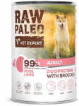 Vetexpert RAW PALEO Duoprotein Pork & ėriena Adult - wet dog food - 400g