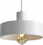 Pakabinamas &scaron;viestuvas Customform Lubų &scaron;viestuvas FAY 1 S, baltas, &Oslash; 15 cm