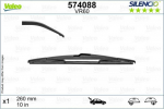 Galinis valytuvas Valeo Silencio Rear VR60, 260 mm