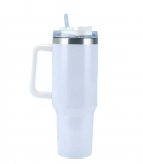 Termo gertuvė puodelis 1200ml su daugkartiniu &scaron;iaudeliu, baltas