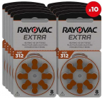 Rayovac elementai klausos aparatams 312 80vnt