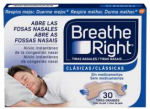 Breathe Right Kvėpuokite de&scaron;iniosios nosies juostelės, didelio dydžio 30 vnt