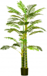 HOMCOM Dirbtinė palmė 190 cm dirbtinis augalas, plastikiniai dirbtiniai augalai vazonėlyje dirbtinė palmė, netikras augalas gyvenamajame kambaryje miegamajame biure sode &scaron;iuolaikinė dekoravimo dovana