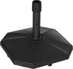 "Outsunny" skėčių stovas 22 kg Stabilus skėčių pagrindas &Oslash;32/34/38 mm stulpams, užpildytas cementu, idealiai tinka sodui, juodas, &Oslash;46x39H cm