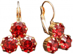 Diamond Sky Jewelry Auskarai moterims DiamondSky &bdquo;Crystal Lady II (Scarlet)&ldquo; su Swarovski kristalais