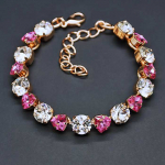 Diamond Sky Jewelry Apyrankė moterims DiamondSky &bdquo;Romantic Tenderness II (Rose)&ldquo; su Swarovski kristalais