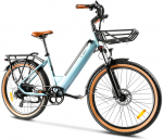 Elektrinis dviratis Kaisda K601, 250W, 16Ah, mėlynas