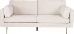 3 vietų sofa, Boom, 84x86x200 cm, kreminė spalva