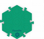 Springos FluentPet - HexTile Flex - Putų sagos kilimėlis - žalias