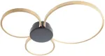Lubinis &scaron;viestuvas 20W LED pavir&scaron;inis &scaron;viestuvas ATOM, juodos/žalvario sp., 3000K
