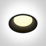 12W LED įleidžiamas &scaron;viestuvas, juodas, 3000/4000/5000K, 10109D/B/V