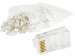 Gembird RJ45 8P8C LAN plug 6u auksinis plated 100 pcs