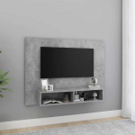TV staliukas Sieninė TV spintelė, betono pilka, 120x23,5x90cm, mediena