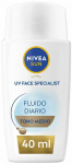 Nivea Sun Fluido Diario Protecci&oacute;n Facial Spf50 Tono Medio, 40 ml