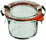 Weck Mini-Sturz stiklainis 80 ml (12 vnt), pok, usz, zap x2