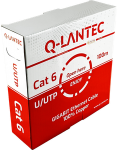 Q-LANTEC U/UTP cat.6A tinklo kabelis, susukta pora, LSOH
