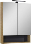 Masterjero VENTO CAB MIRROR DECO 60 HAMILTON OAK LIGHT