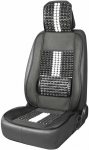 Amio Automobilio sėdynės kilimėlis su karoliukais 131 x 46 cm - juoda