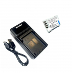 Olympus akumuliatorius PS-BLM1 PS-BLM5 1800 mAh + greitasis LED pakrovėjas
