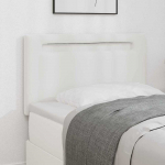 LED galvūgalis Balta 100 cm Dirbtinė oda